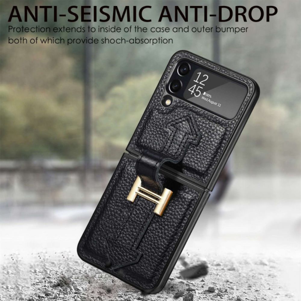 Handyhülle Für Samsung Galaxy Z Flip 4 Flip Case Leder Und Anhänger