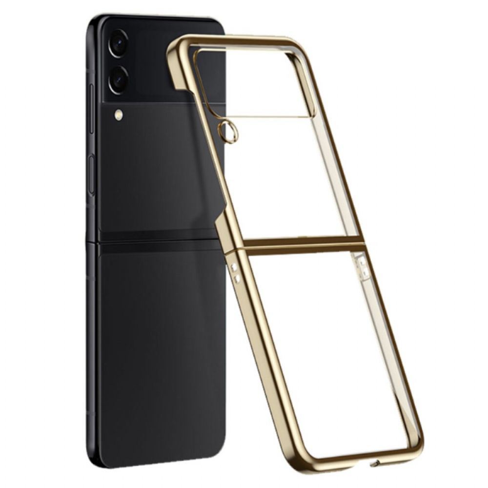 Handyhülle Für Samsung Galaxy Z Flip 4 Flip Case Transparente Farbige Konturen