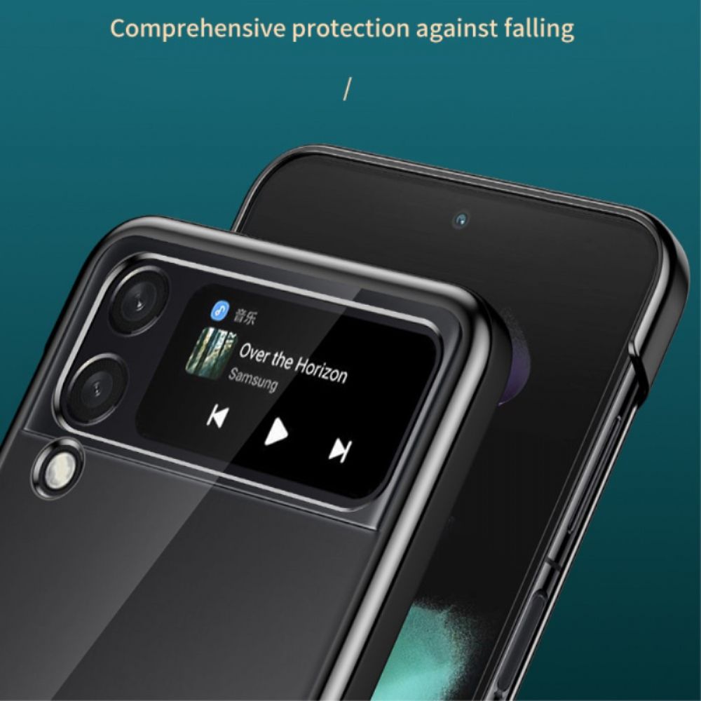 Handyhülle Für Samsung Galaxy Z Flip 4 Flip Case Transparente Farbige Konturen