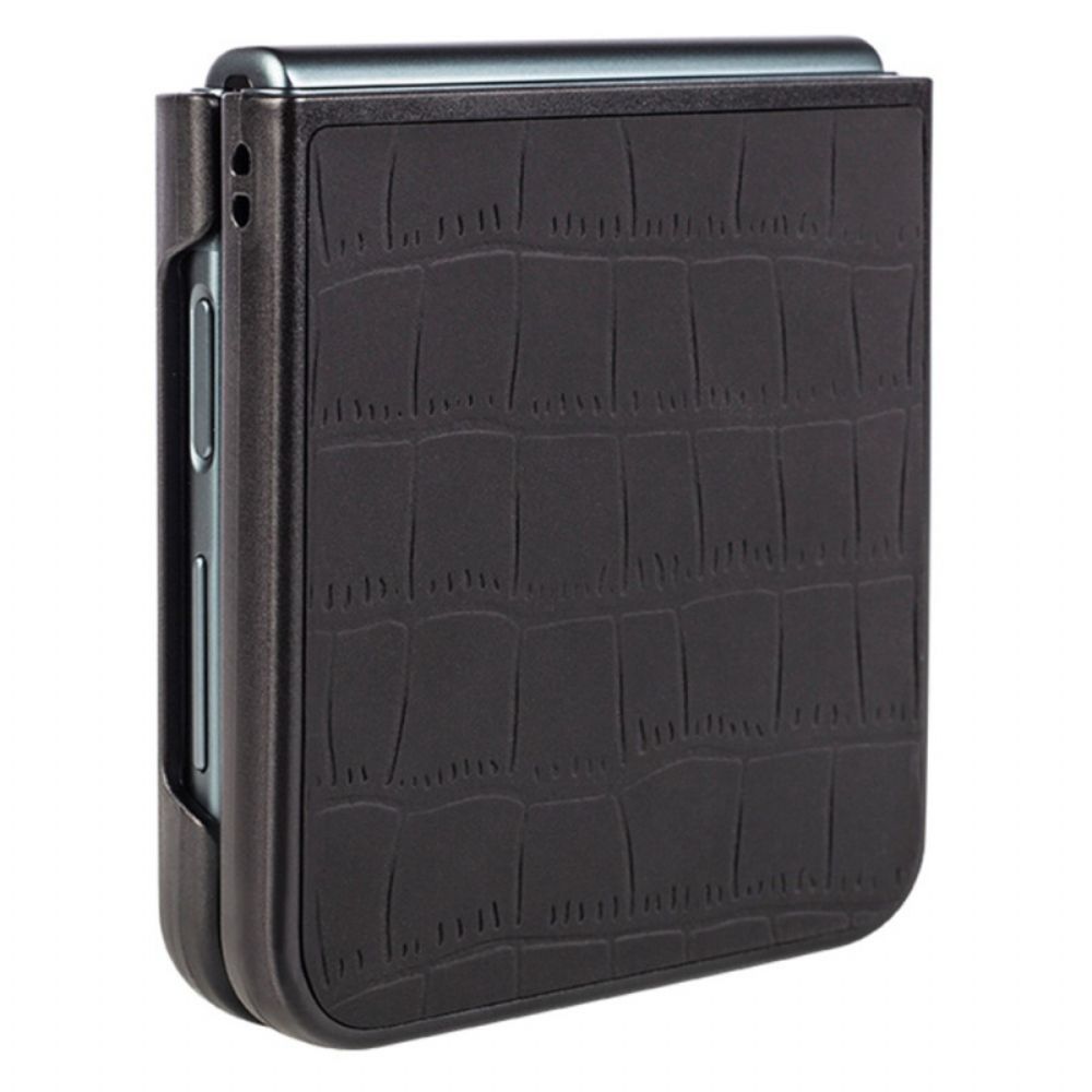 Hülle Für Samsung Galaxy Z Flip 4 Flip Case Krokodilleder-stil