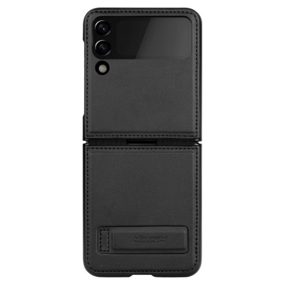 Hülle Für Samsung Galaxy Z Flip 4 Flip Case Leder Und Stütze Nillkin
