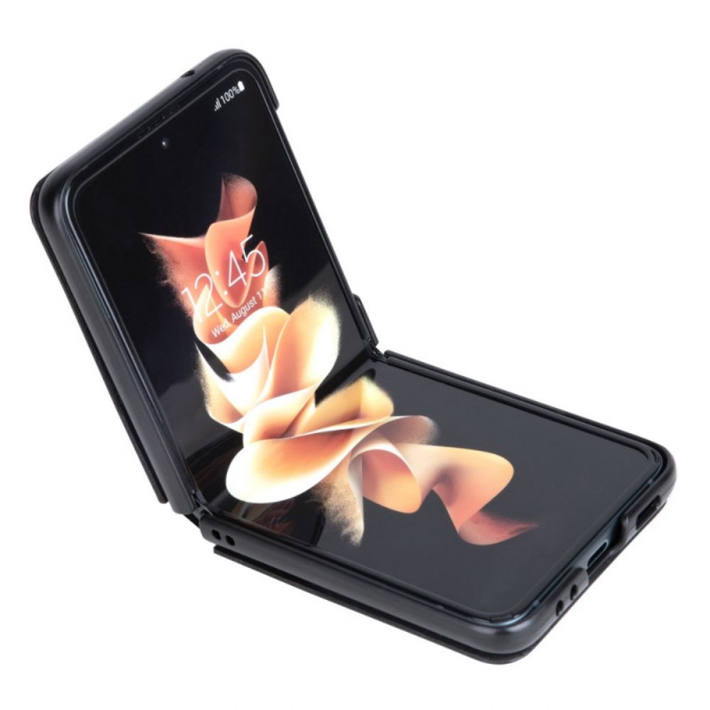 Hülle Für Samsung Galaxy Z Flip 4 Flip Case Leder Und Stütze Nillkin