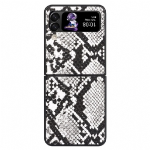Hülle Für Samsung Galaxy Z Flip 4 Flip Case Schlangenhaut-effekt