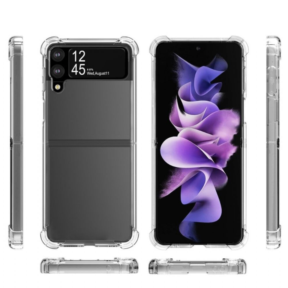 Hülle Für Samsung Galaxy Z Flip 4 Flip Case Transparente Verstärkte Ecken