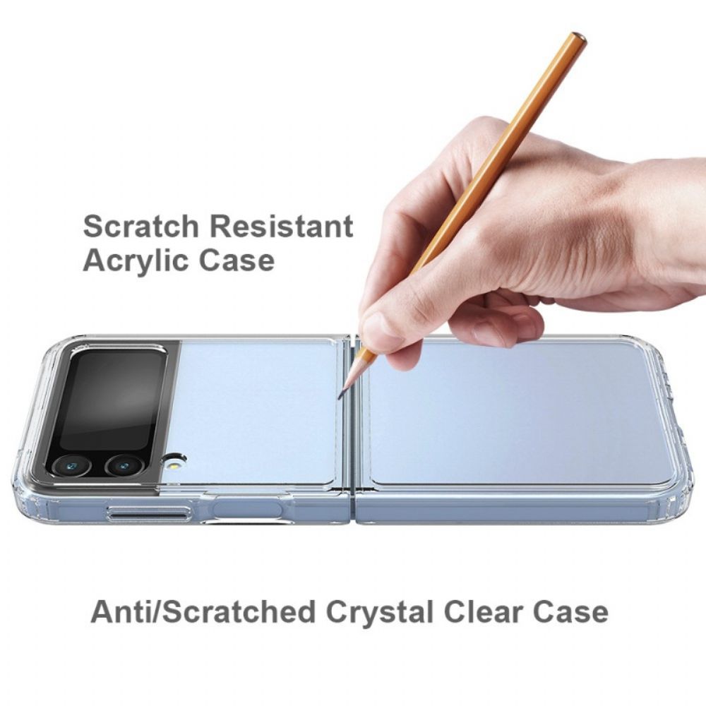 Hülle Für Samsung Galaxy Z Flip 4 Flip Case Transparente Verstärkte Kontur