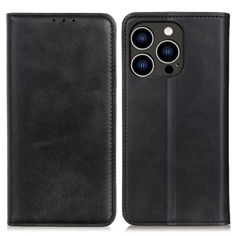 Flip Case iPhone 16 Pro Max Spaltleder