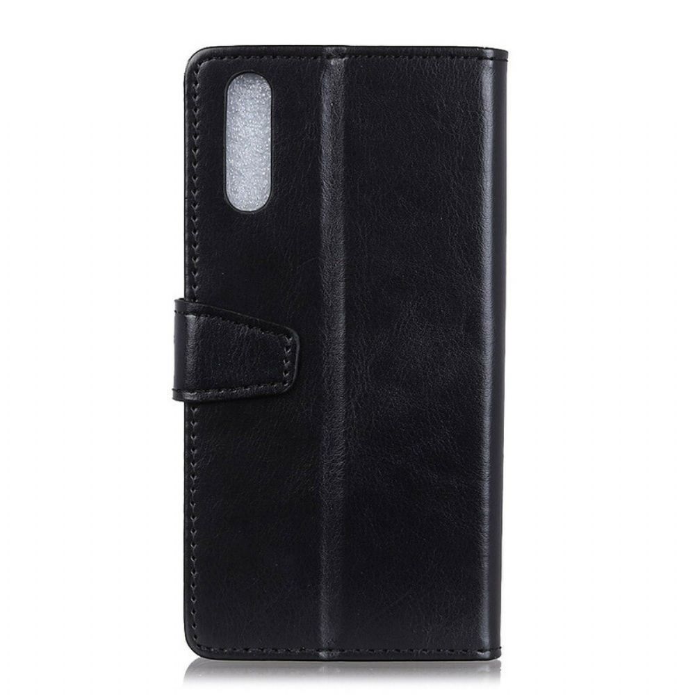 Flip Case Für Sony Xperia 1 II Klassischer Ledereffekt