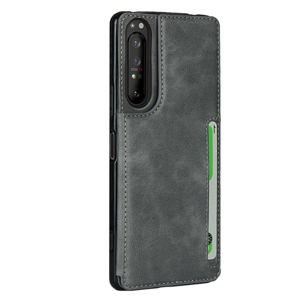 Hülle Für Sony Xperia 1 II Kartenhalter Und Lanyard