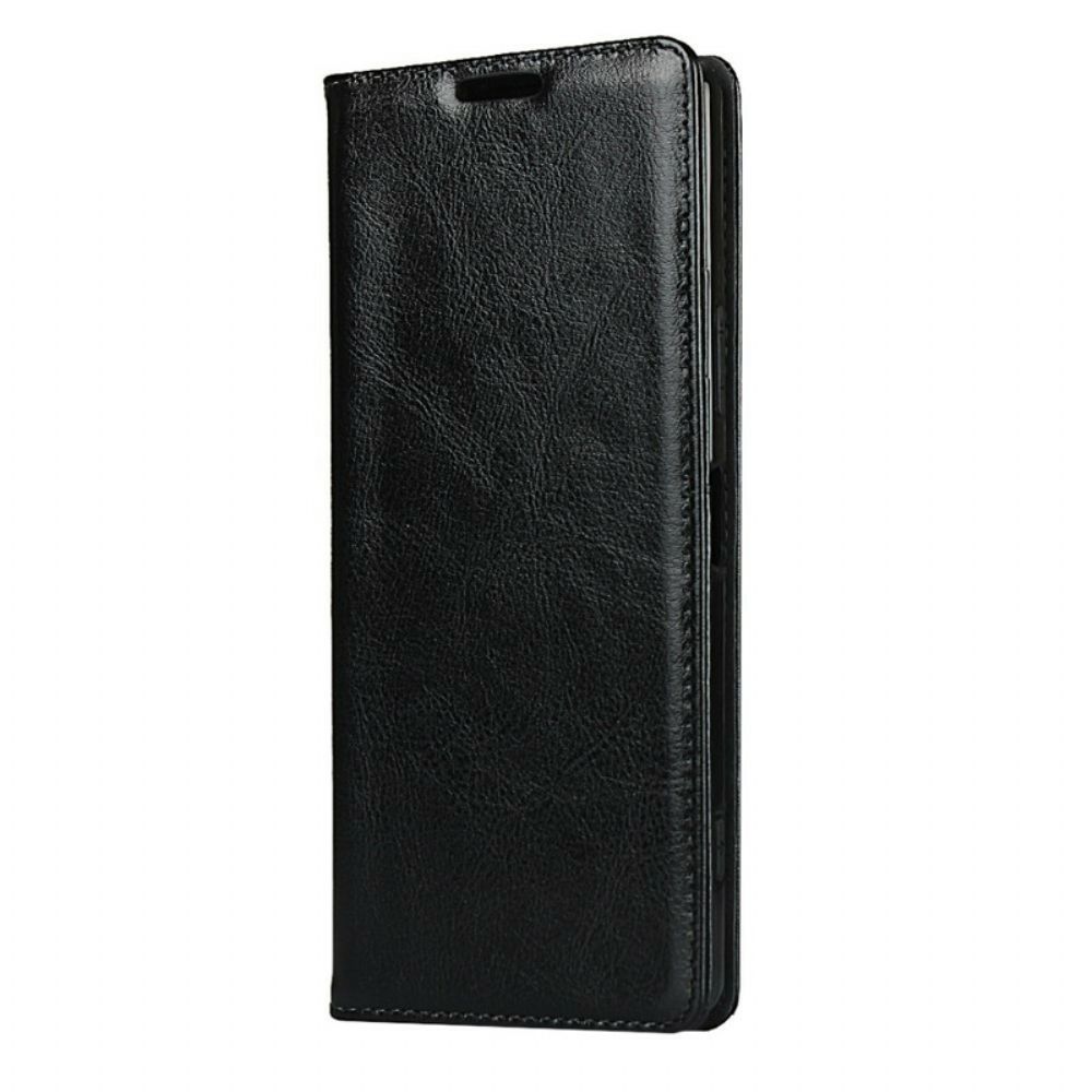Schutzhülle Für Sony Xperia 1 II Flip Case Echtes Purity-leder