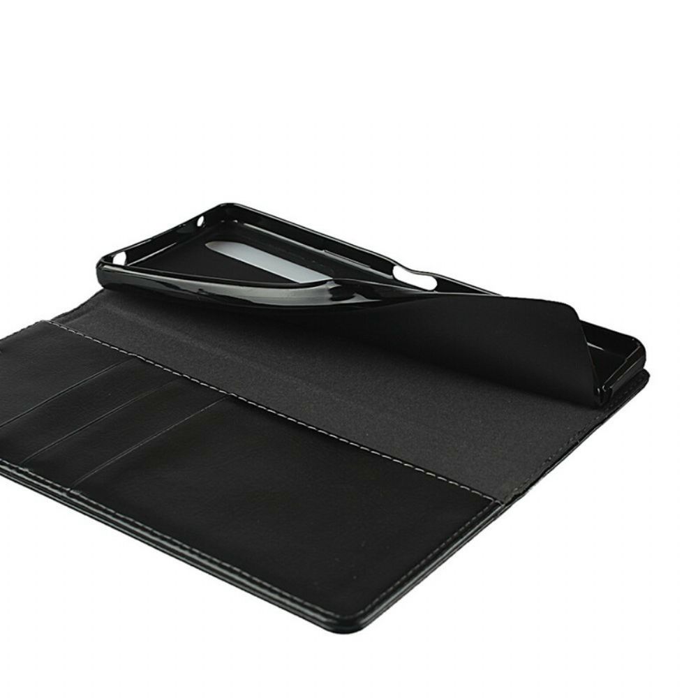Schutzhülle Für Sony Xperia 1 II Flip Case Echtes Purity-leder