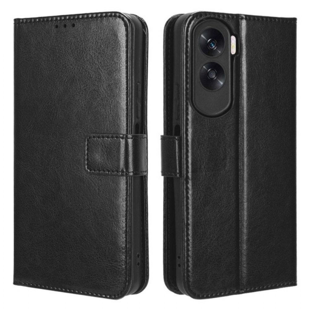 Flip Case Für Honor 90 Lite Kunstleder Mit Riemen