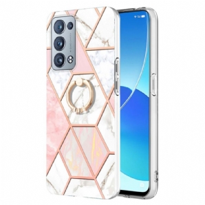 Handyhülle Für Oppo Reno 6 Pro 5G Geometrisches Marmorringmuster