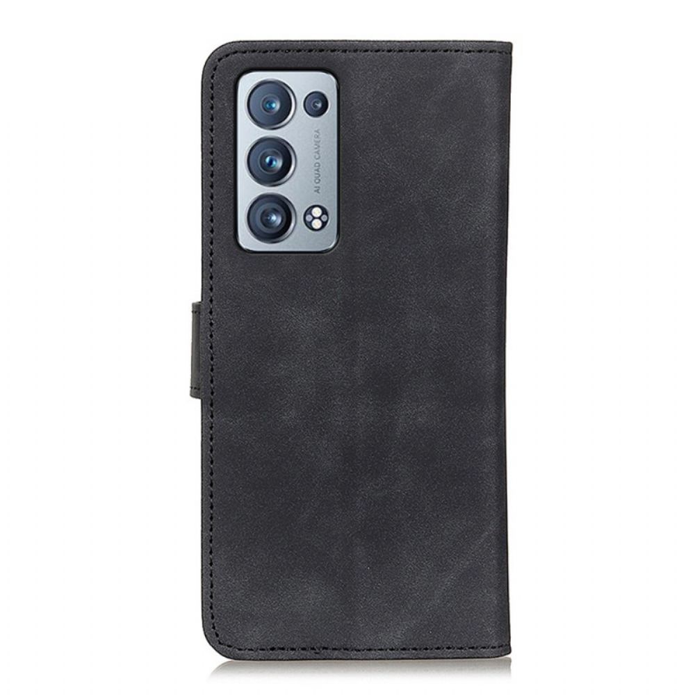Lederhüllen Für Oppo Reno 6 Pro 5G Khazneh Vintage Kunstleder
