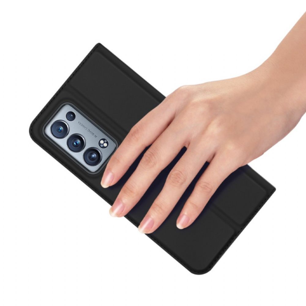 Schutzhülle Für Oppo Reno 6 Pro 5G Flip Case Dux Ducis Skin Pro-serie