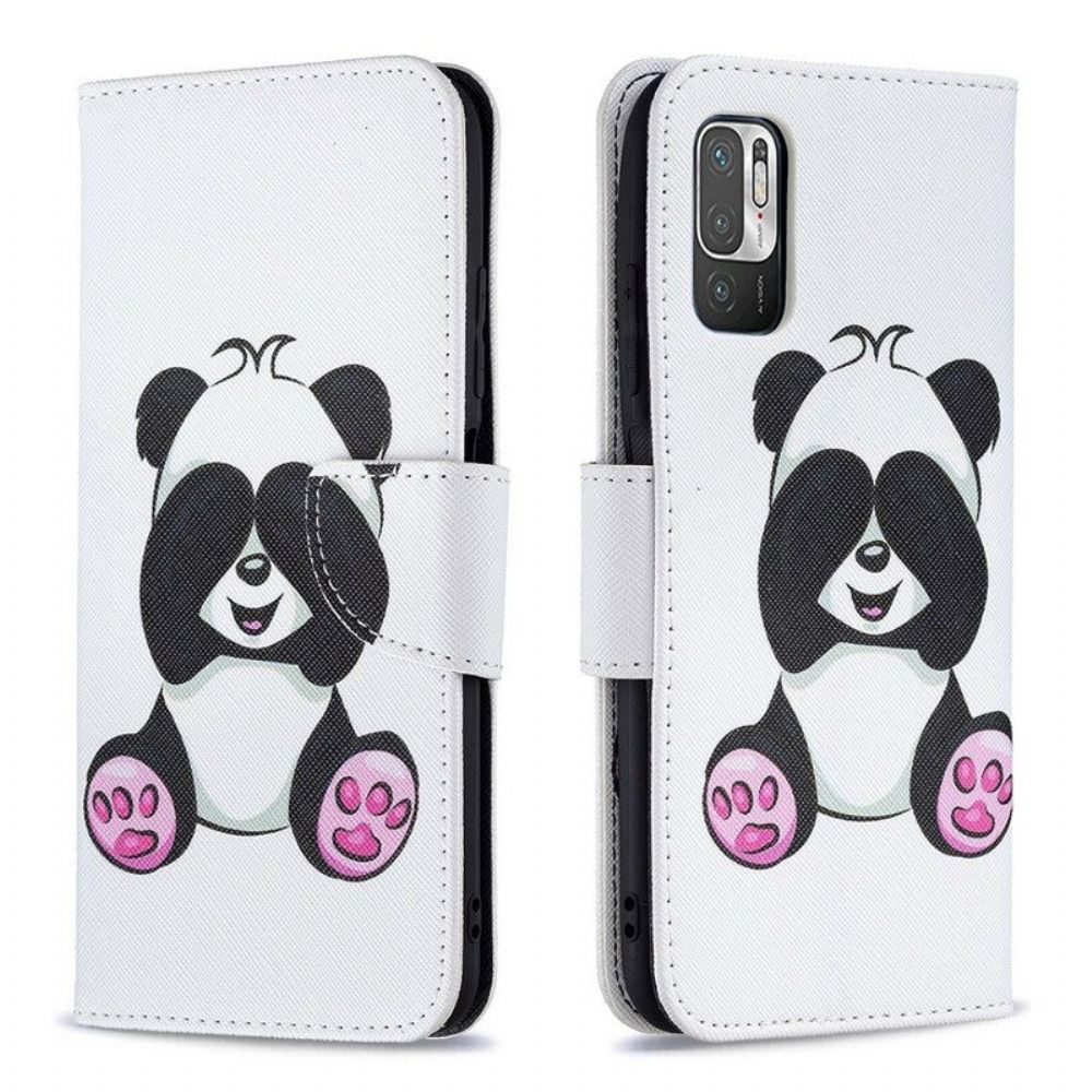 Lederhüllen Für Xiaomi Redmi Note 10 5G Panda-spaß