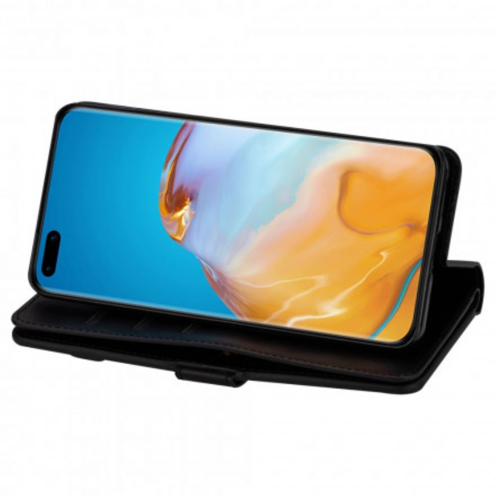 Flip Case Für Huawei P40 Pro Brieftasche Mit Lanyard