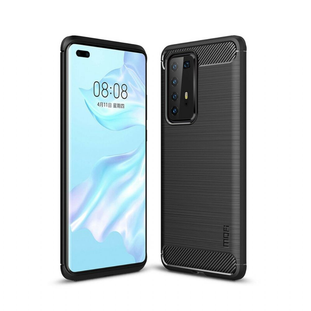 Handyhülle Für Huawei P40 Pro Mofi Gebürstete Kohlefaser