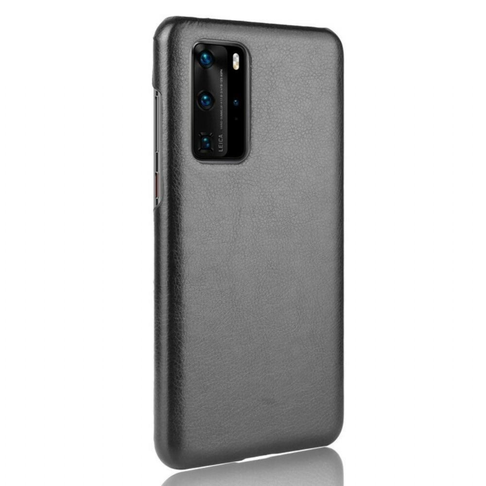 Handyhülle Für Huawei P40 Pro Performance Litschi-leder-effekt
