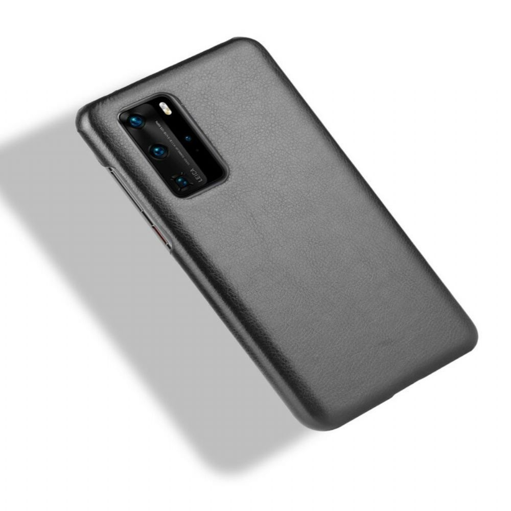 Handyhülle Für Huawei P40 Pro Performance Litschi-leder-effekt