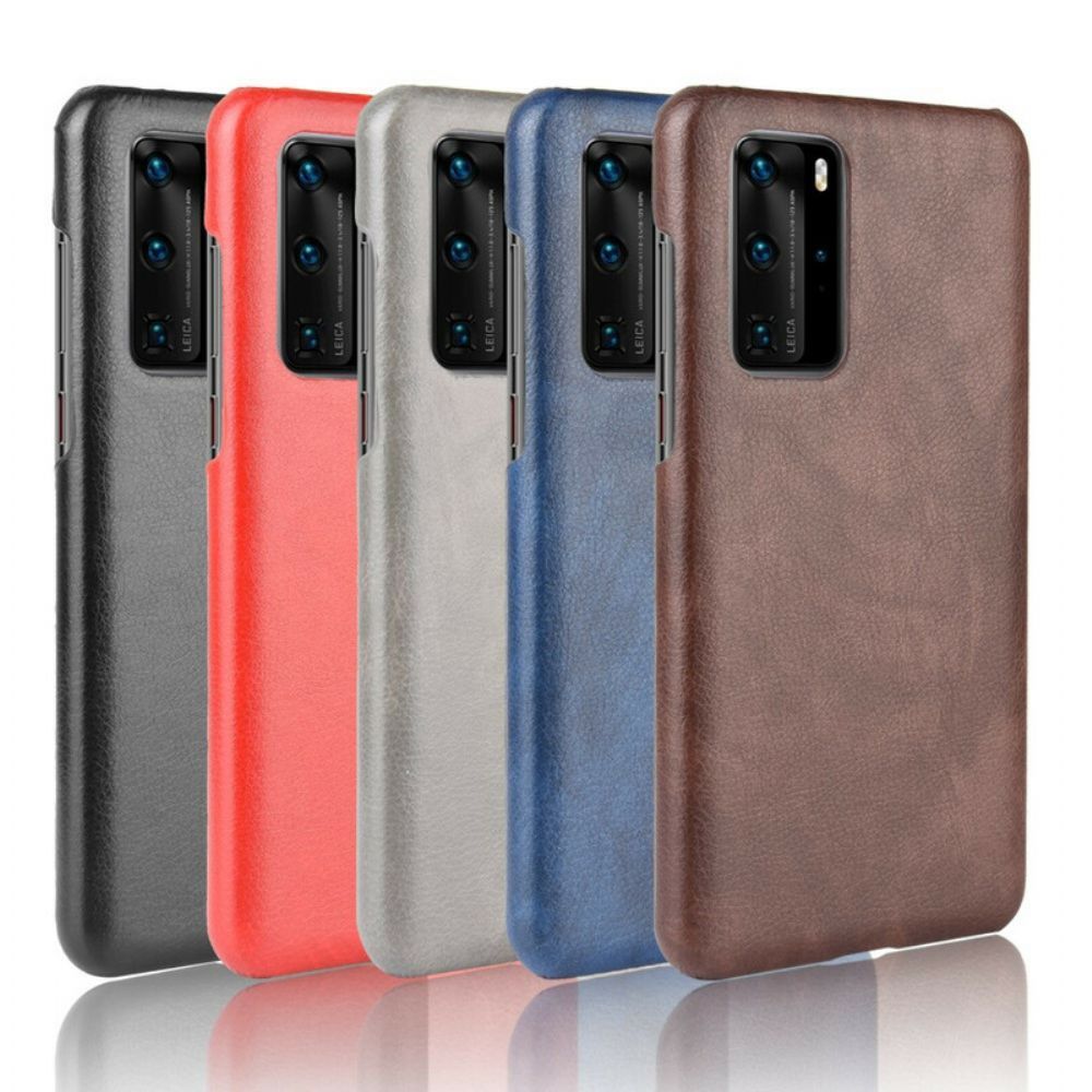 Handyhülle Für Huawei P40 Pro Performance Litschi-leder-effekt