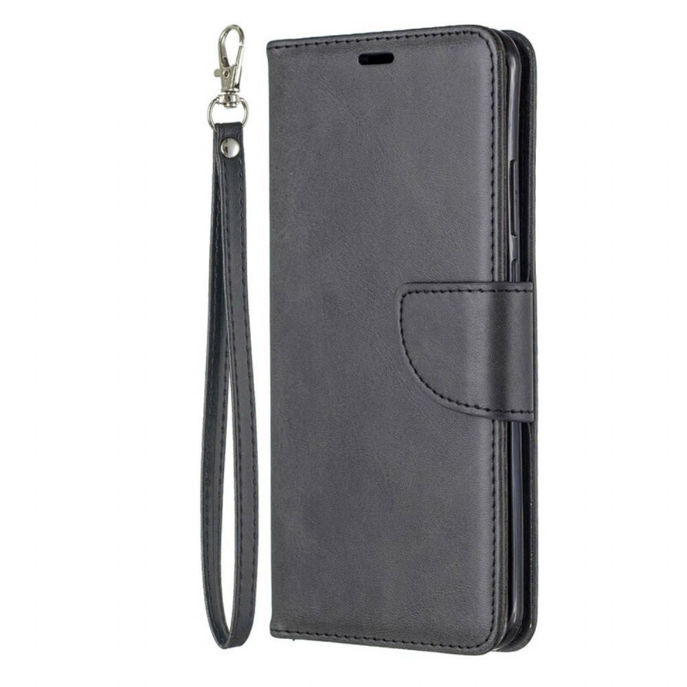 Lederhüllen Für Huawei P40 Pro Flip Case Glatte Klappe Schräg