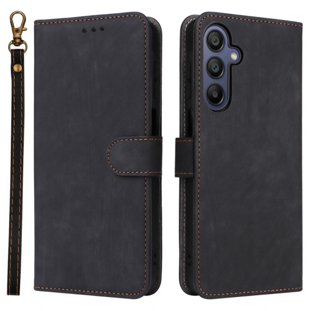 Lederhüllen Samsung Galaxy A16 5g Handyhülle Vintage-wildleder-effekt