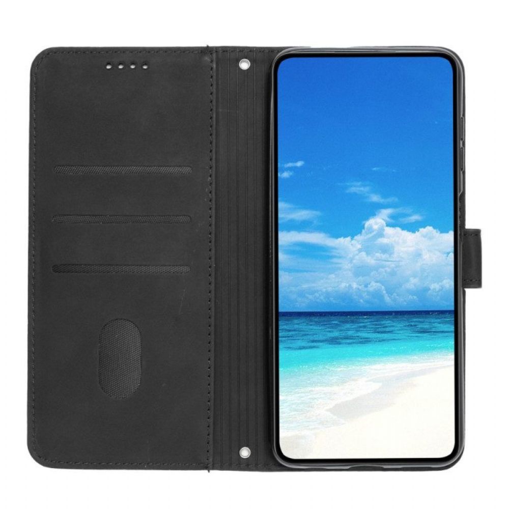 Flip Case Für Xiaomi Redmi A1 Lächeln Mit Schultergurt