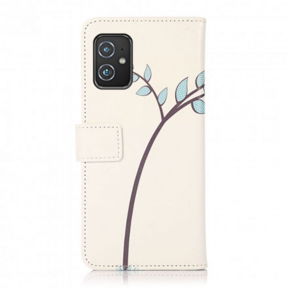 Flip Case Für Asus Zenfone 8 Eulenpaar Auf Dem Baum
