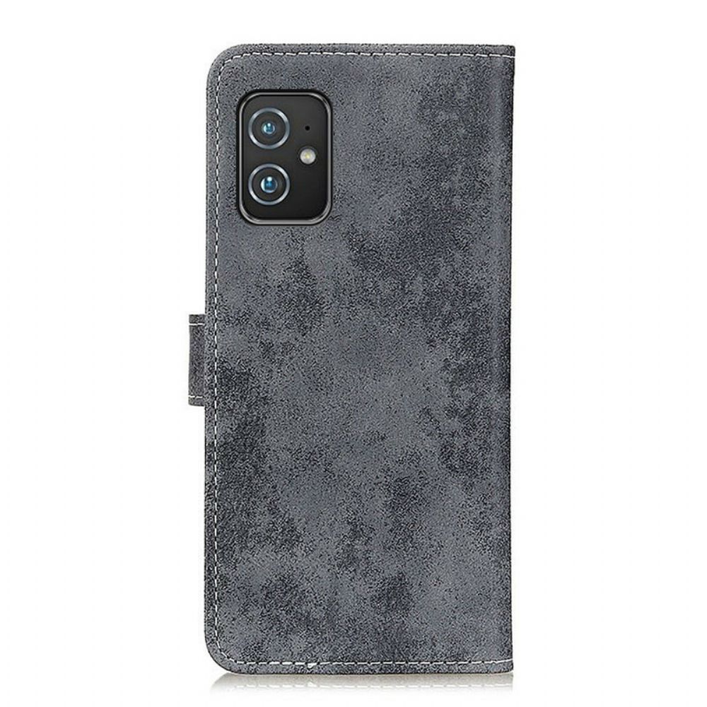 Flip Case Für Asus Zenfone 8 Vintage Kunstleder