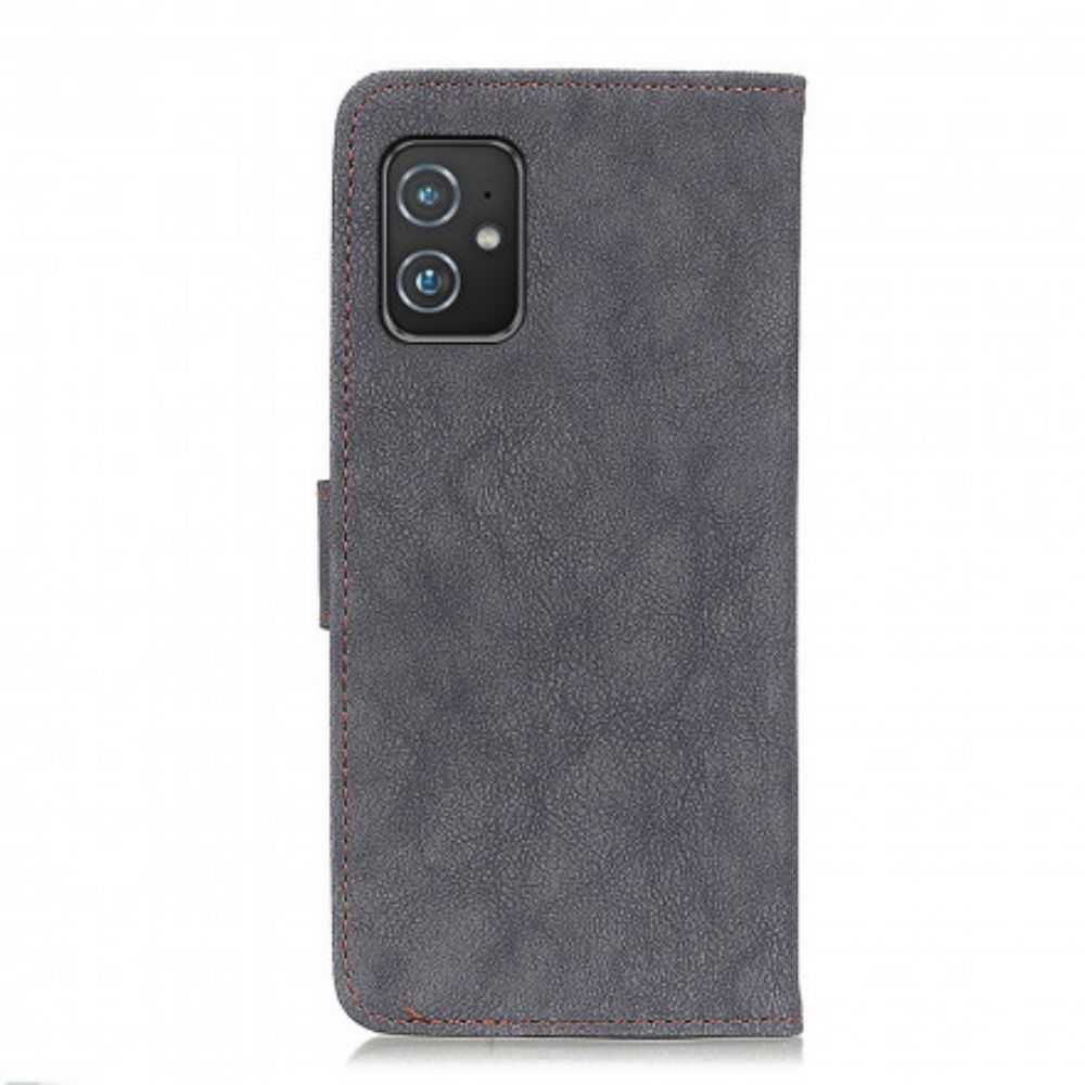 Lederhüllen Für Asus Zenfone 8 Retro Split Kunstleder Khazneh