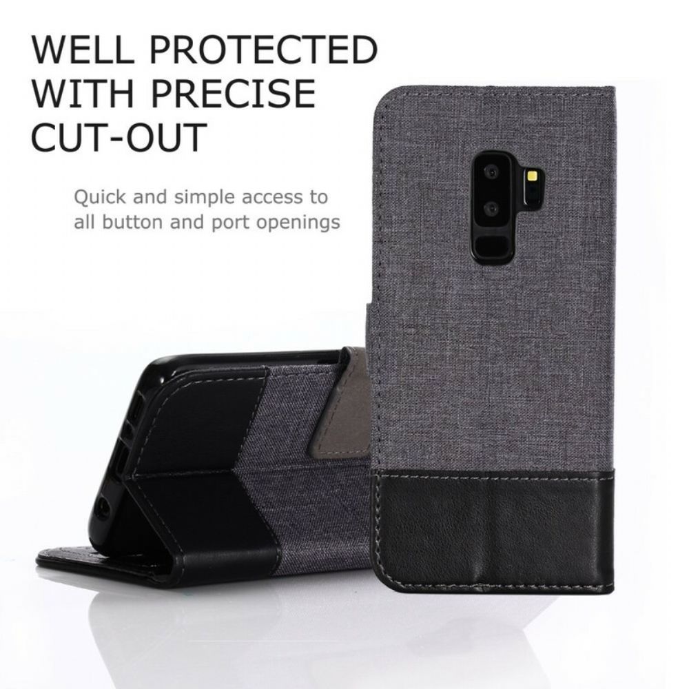 Lederhüllen Für Samsung Galaxy S9 Plus Muxma-stoff Und Leder-effekt