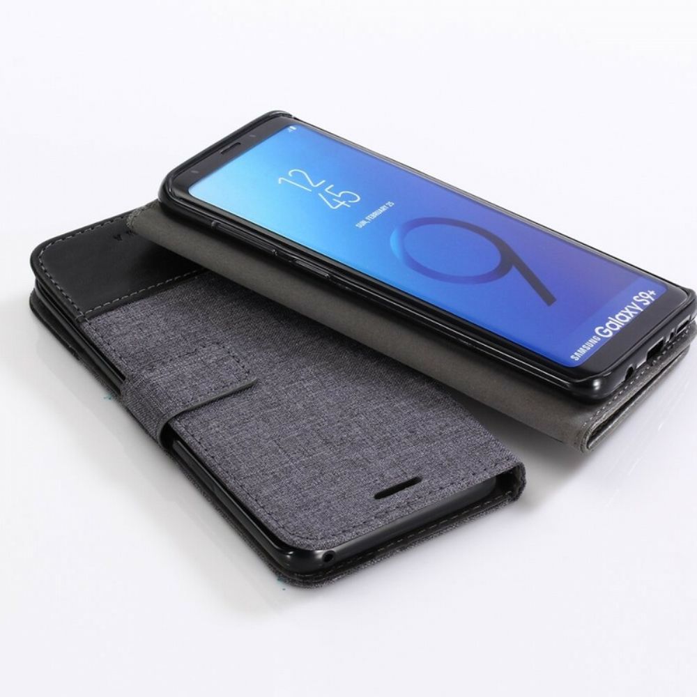 Lederhüllen Für Samsung Galaxy S9 Plus Muxma-stoff Und Leder-effekt