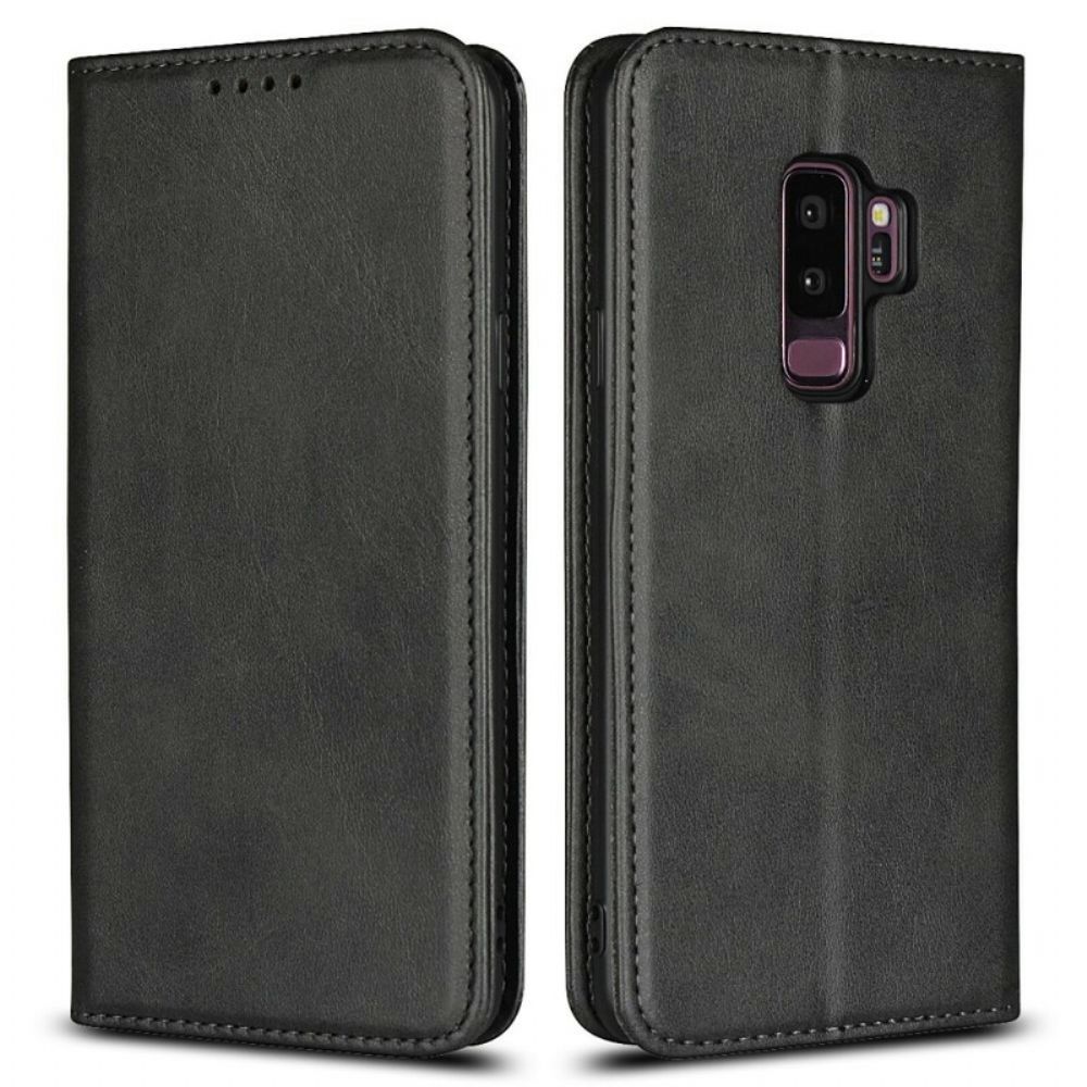 Schutzhülle Für Samsung Galaxy S9 Plus Flip Case Nähte In Kunstleder