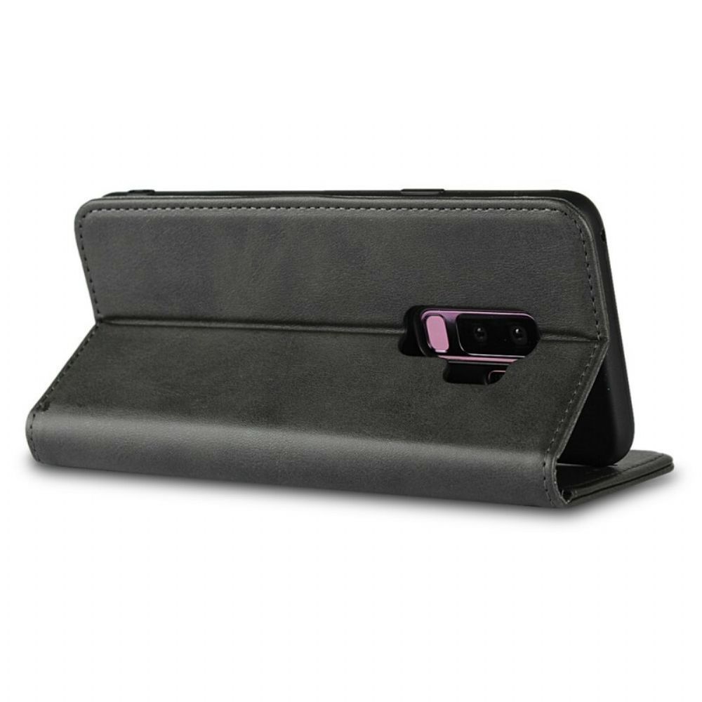 Schutzhülle Für Samsung Galaxy S9 Plus Flip Case Nähte In Kunstleder