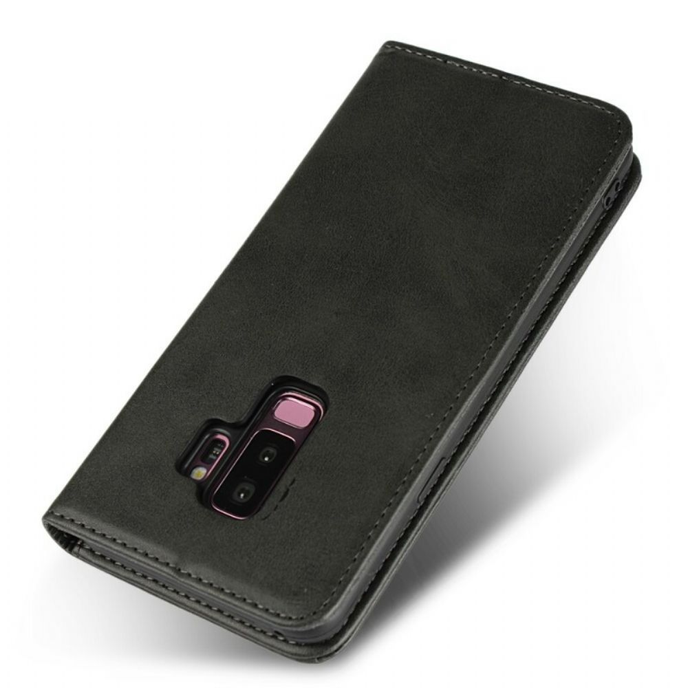 Schutzhülle Für Samsung Galaxy S9 Plus Flip Case Nähte In Kunstleder
