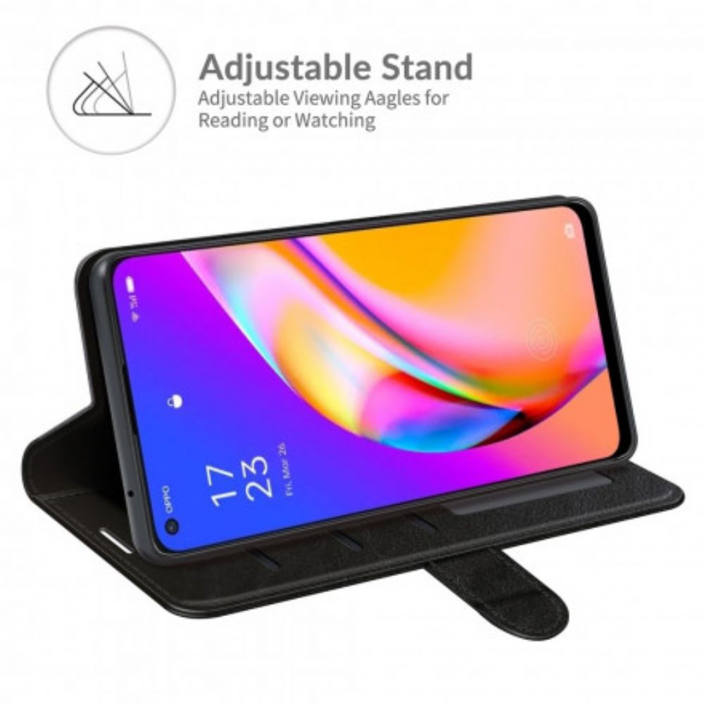 Flip Case Für Oppo A94 5G Ultra Kunstleder