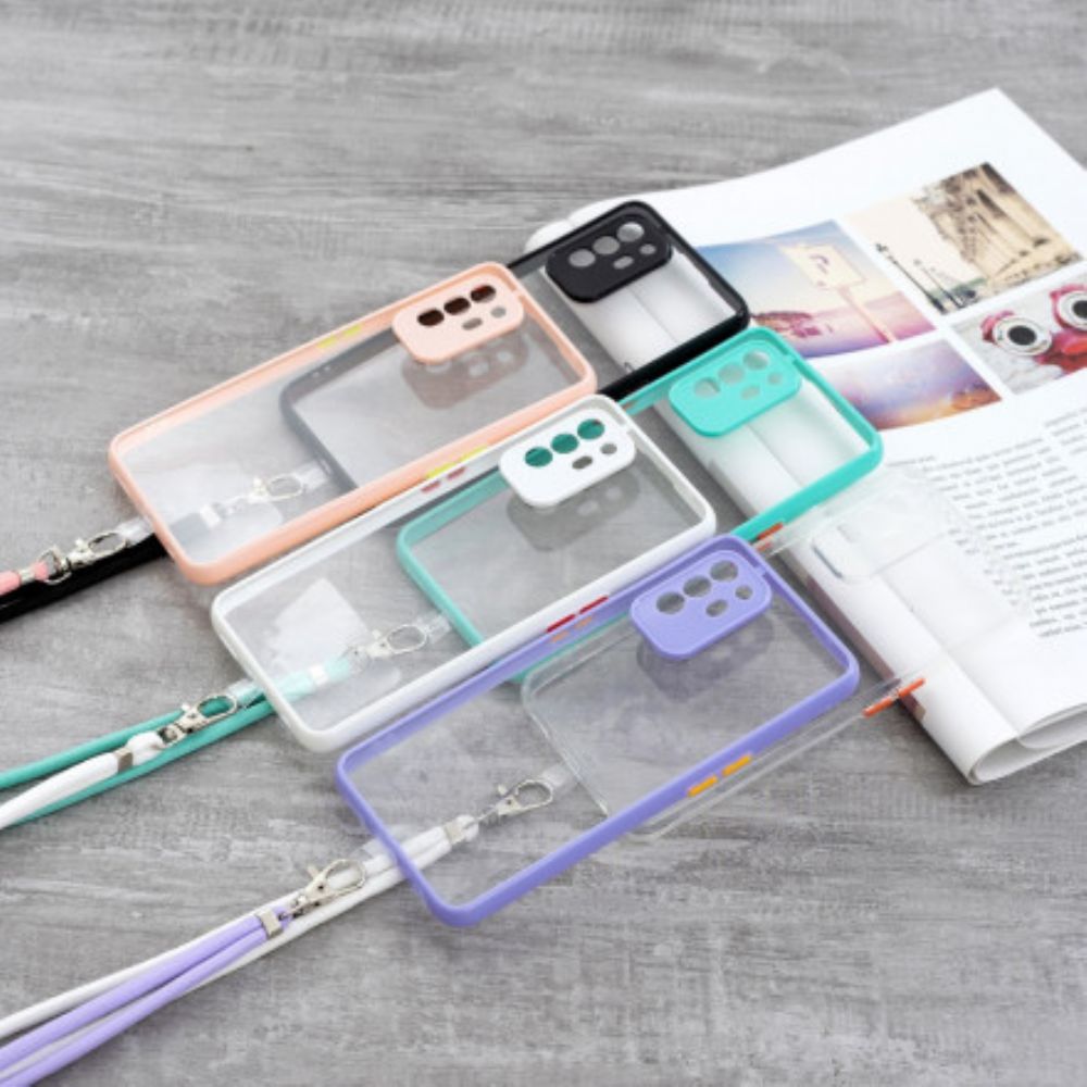 Hülle Für Oppo A94 5G Hybrid Mit Farbigem Kabel