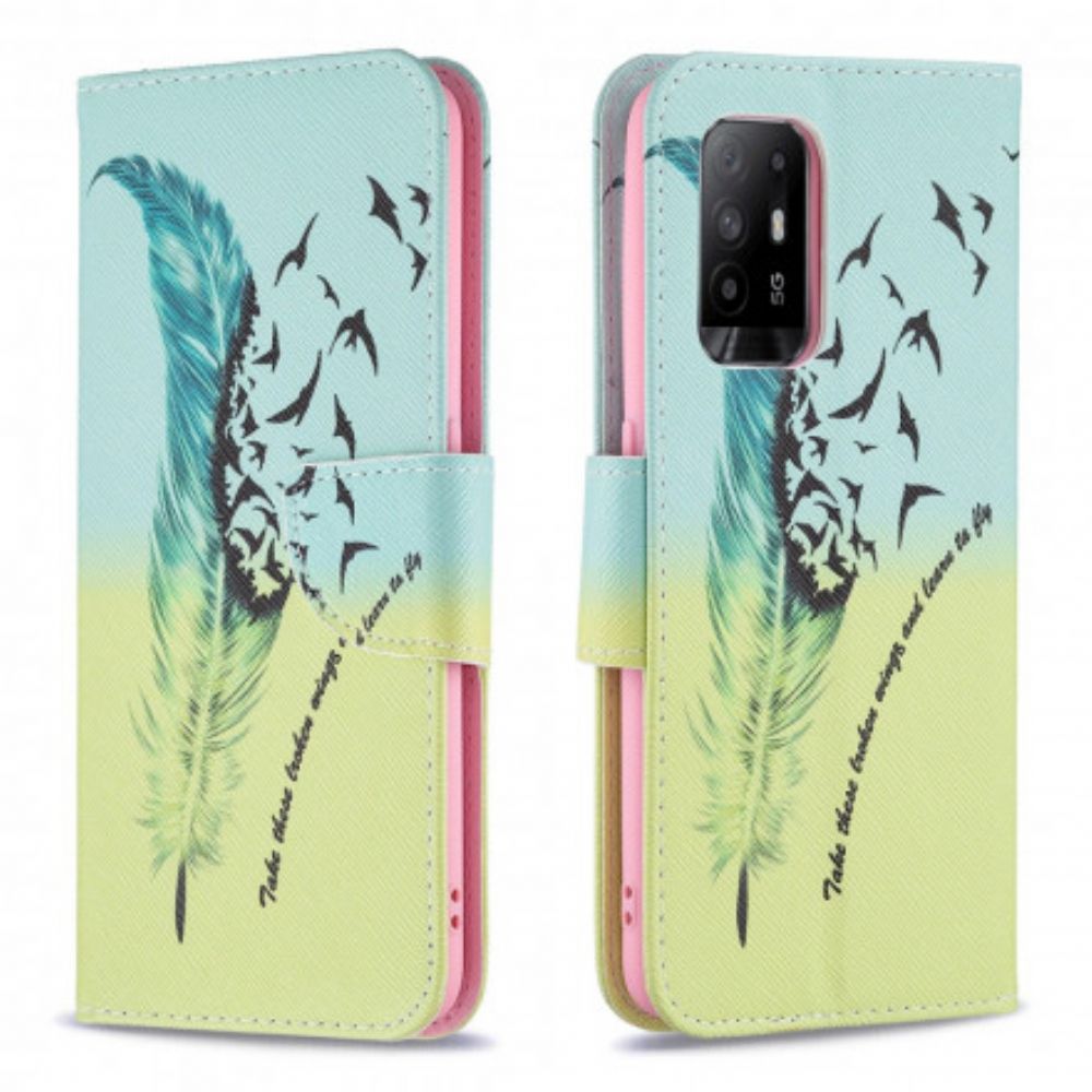 Lederhüllen Für Oppo A94 5G Fliegen Lernen