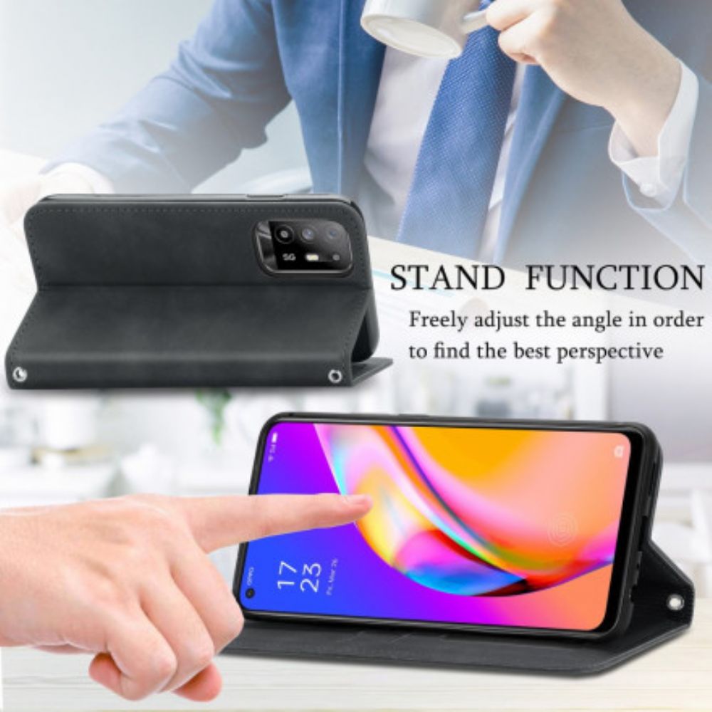 Schutzhülle Für Oppo A94 5G Flip Case Hautberührung