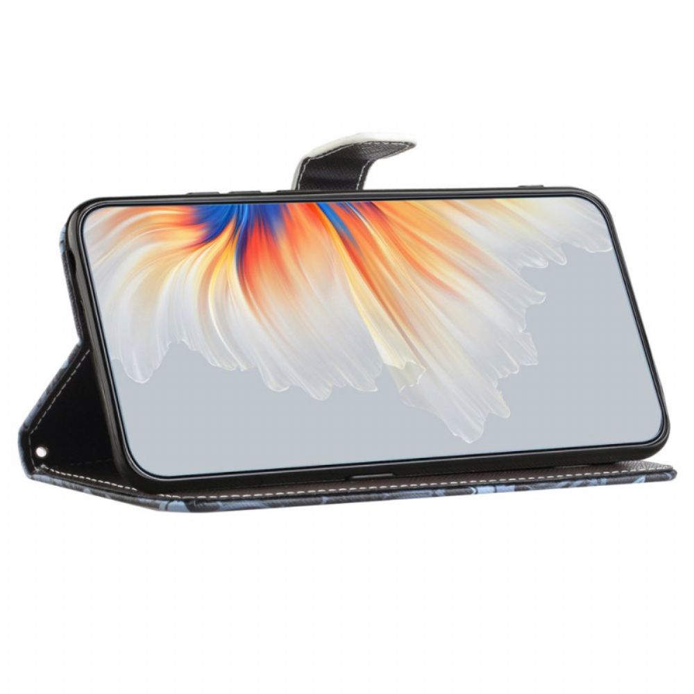Lederhüllen Für Samsung Galaxy S24 Fe Leopard Mit Riemen
