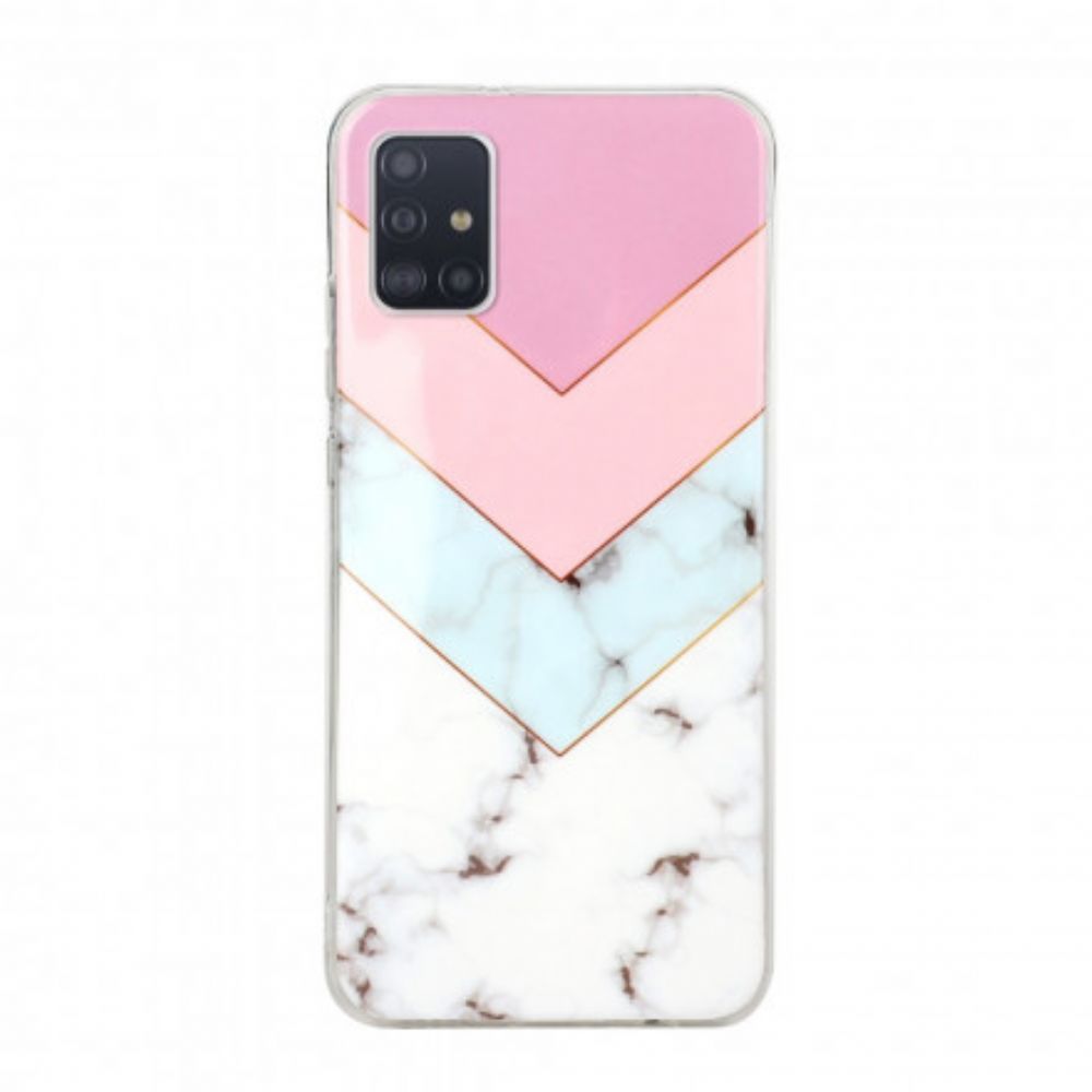 Hülle Für Samsung Galaxy A71 5G Geometrie-marmor-variation