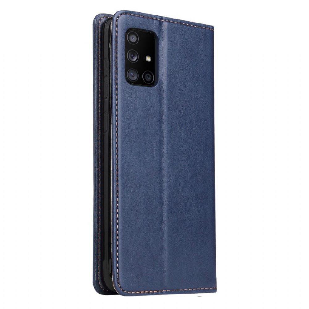 Schutzhülle Für Samsung Galaxy A71 5G Flip Case Echtes Leder