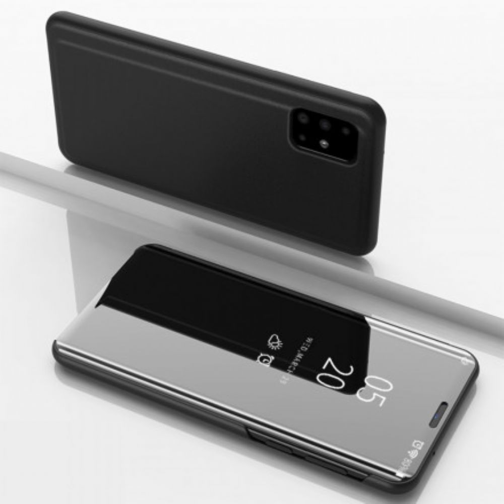 Schutzhülle Für Samsung Galaxy A71 5G Spiegel Und Kunstleder