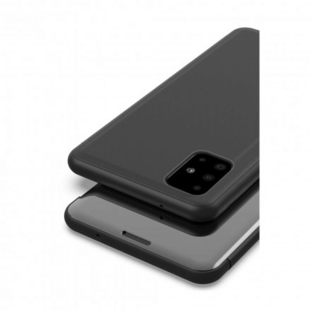 Schutzhülle Für Samsung Galaxy A71 5G Spiegel Und Kunstleder