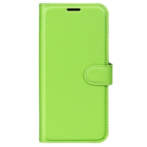 Flip Case Für Vivo X90 Pro Klassisches Lychee-kunstleder