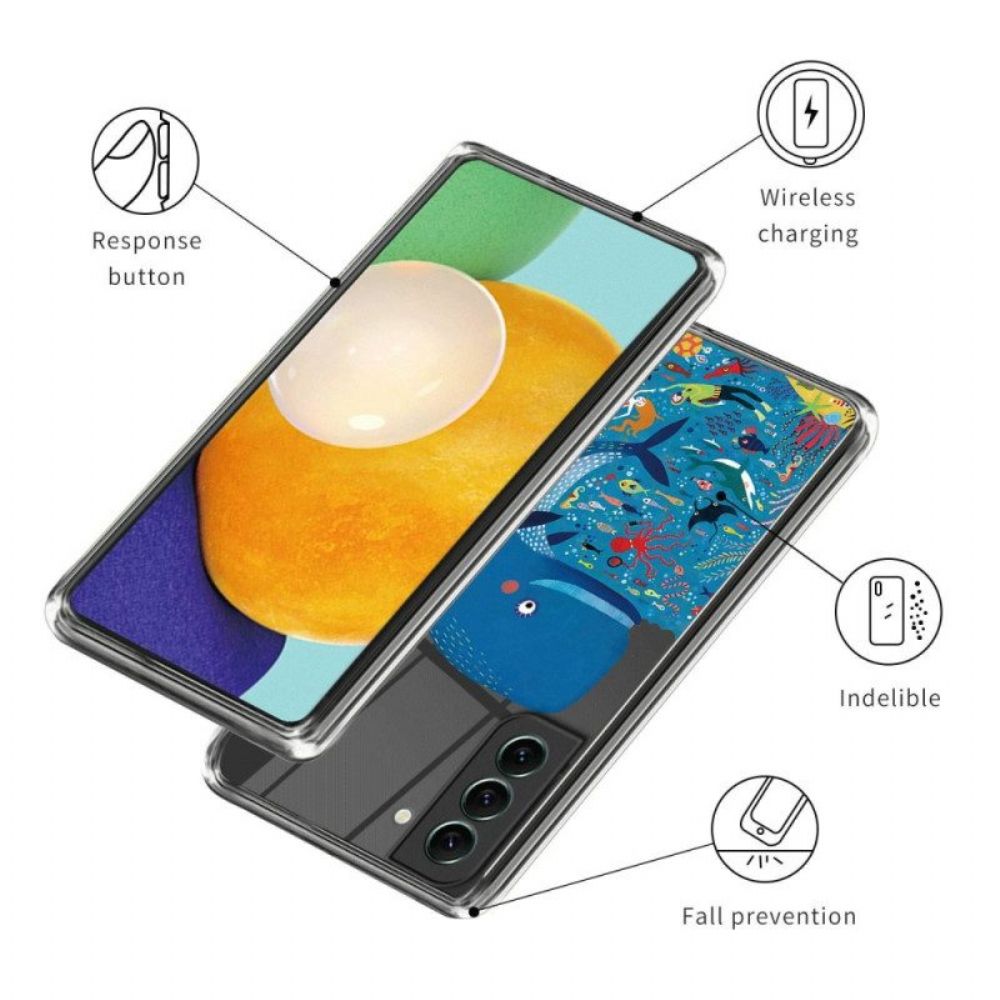 Handyhülle Für Samsung Galaxy S23 Plus 5G Transparenter Wal