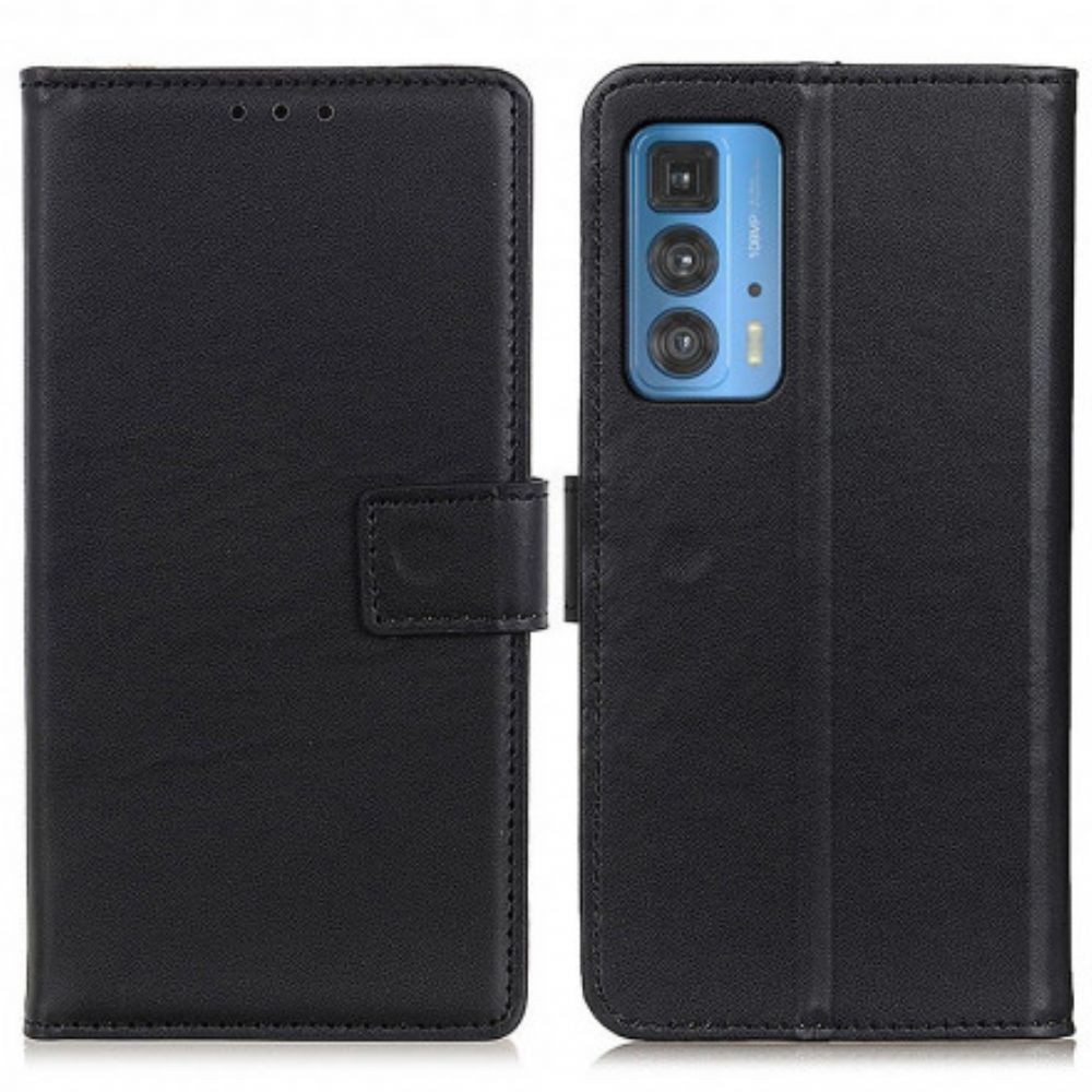 Flip Case Für Motorola Edge 20 Pro Einfaches Kunstleder