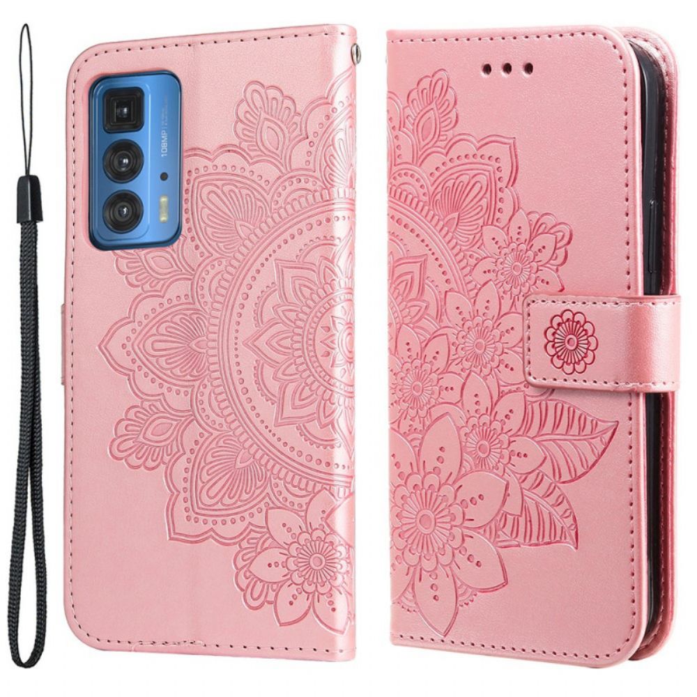 Flip Case Für Motorola Edge 20 Pro Mandalas