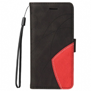 Flip Case Für Motorola Edge 20 Pro Zweifarbig