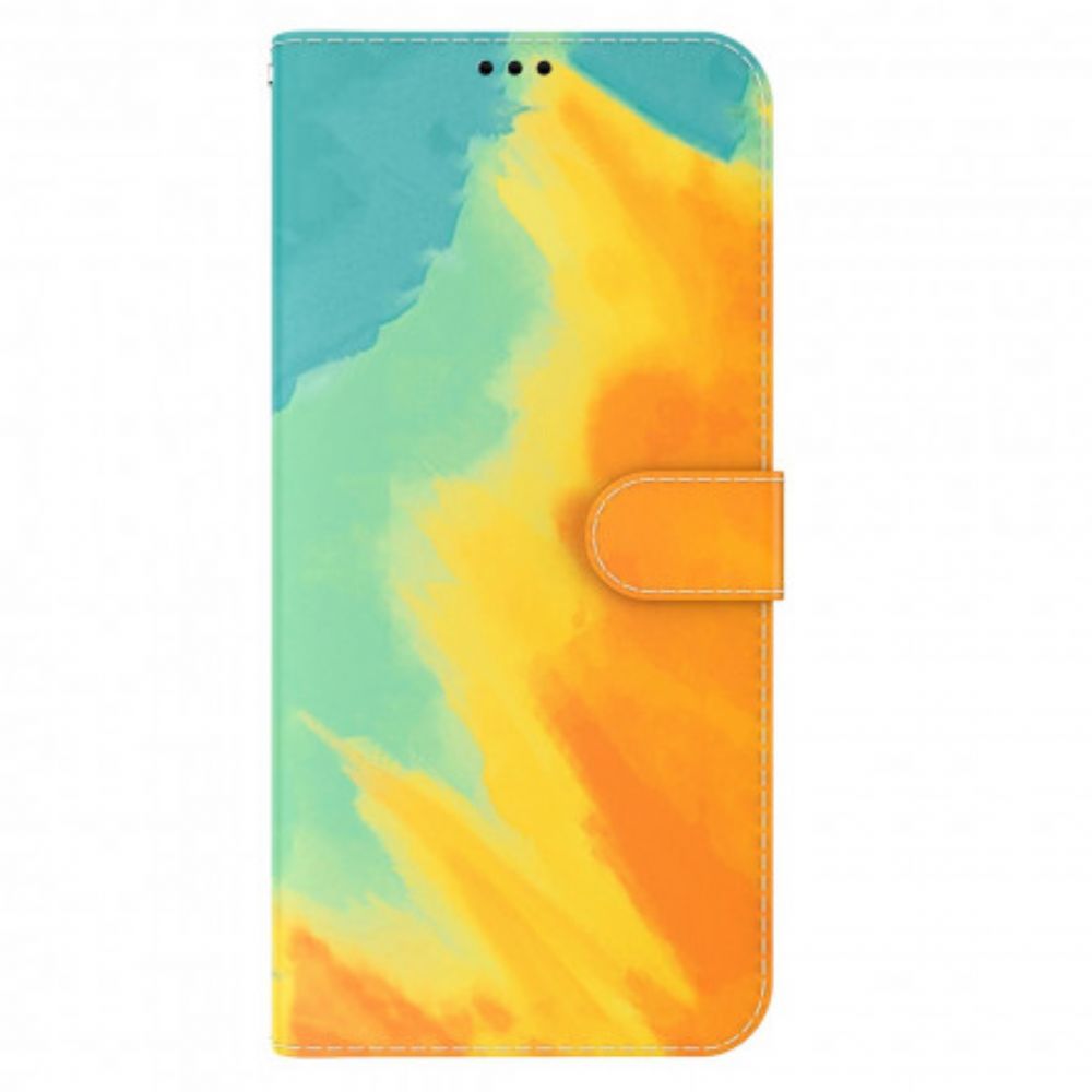 Lederhüllen Für Motorola Edge 20 Pro Aquarell
